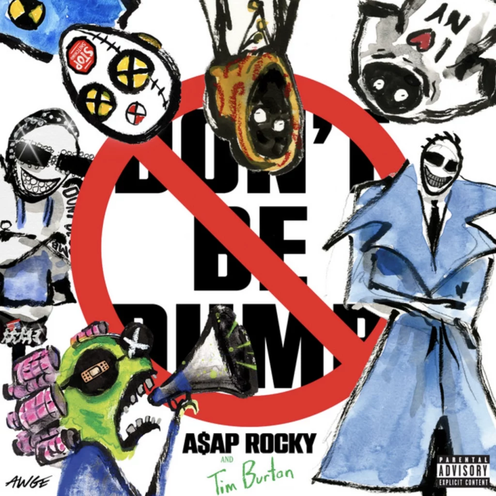 The album cover for A$AP Rocky's album Don't Be Dumb.